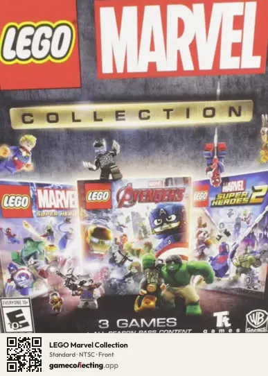 LEGO Marvel Collection Xbox One, NTSC box front