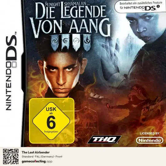 The Last Airbender Nintendo DS, Germany box front