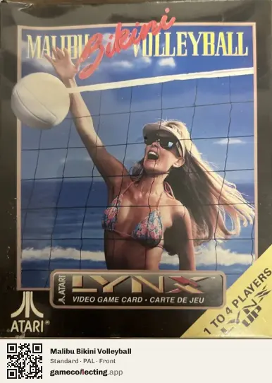 Malibu Bikini Volleyball Atari Lynx, PAL box front