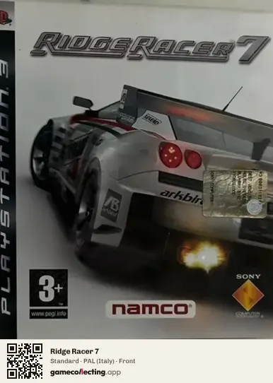 Ridge Racer 7 PlayStation 3, Italy box front