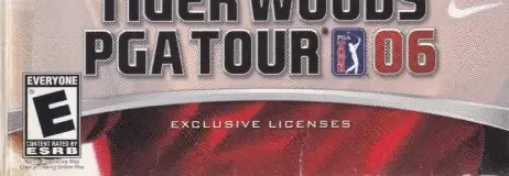 Tiger Woods PGA Tour 06, the ESRB box on its front