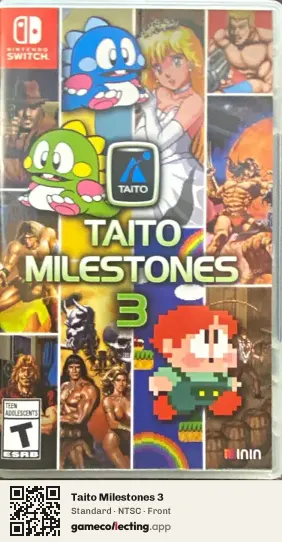 Taito Milestones 3 Nintendo Switch, NTSC box front