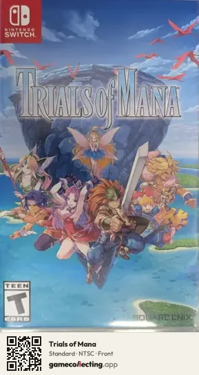 Trials of Mana Nintendo Switch, NTSC box front
