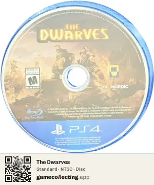 The Dwarves PlayStation 4, NTSC disc
