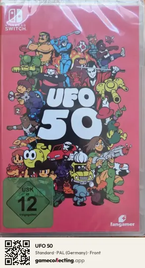 UFO 50 Nintendo Switch, Germany box front