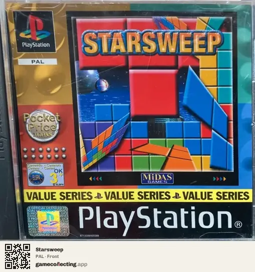 Starsweep PlayStation, PAL box front