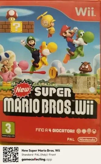 New Super Mario Bros. Wii Nintendo Wii, Italy box front