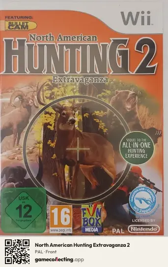 North American Hunting Extravaganza 2 Nintendo Wii, PAL box front