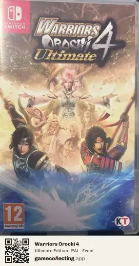 Warriors Orochi 4 Nintendo Switch, PAL box front