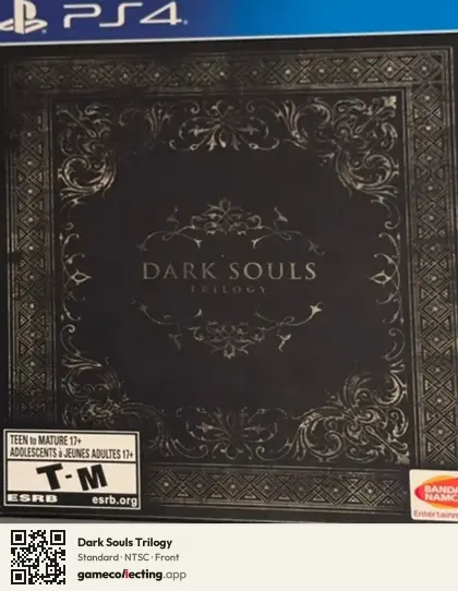 Dark Souls Trilogy PlayStation 4, NTSC box front