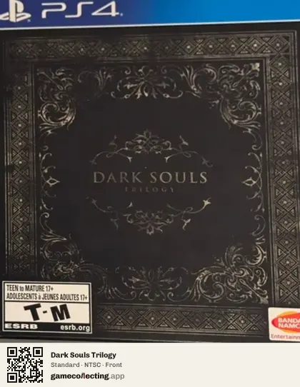 Dark Souls Trilogy PlayStation 4, NTSC box front