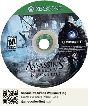Assassin's Creed IV: Black Flag Xbox One, NTSC disc