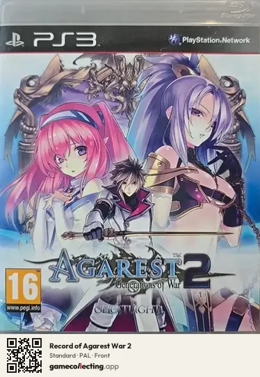 Record of Agarest War 2 PlayStation 3, PAL box front
