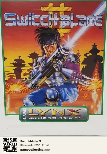 Switchblade II Atari Lynx, NTSC box front