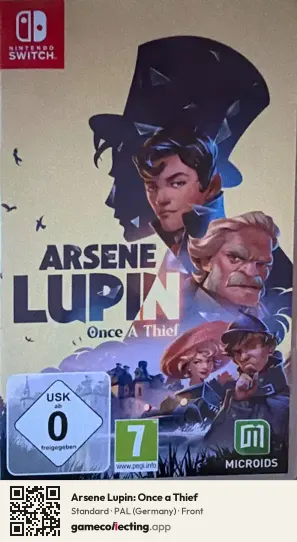 Arsene Lupin: Once a Thief Nintendo Switch, Germany box front