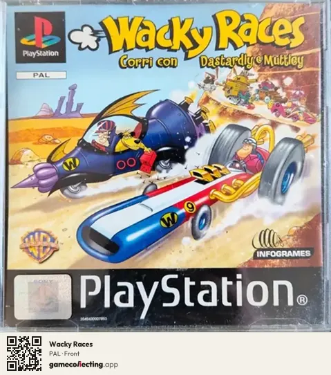 Wacky Races PlayStation, PAL box front