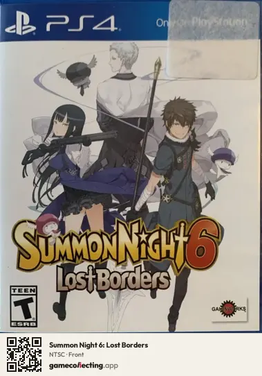 Summon Night 6: Lost Borders PlayStation 4, NTSC box front
