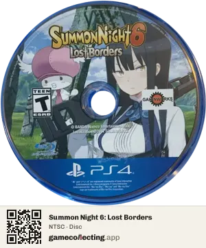 Summon Night 6: Lost Borders PlayStation 4, NTSC disc