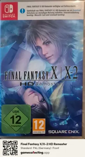 Final Fantasy X/X-2 HD Remaster Nintendo Switch, Germany box front