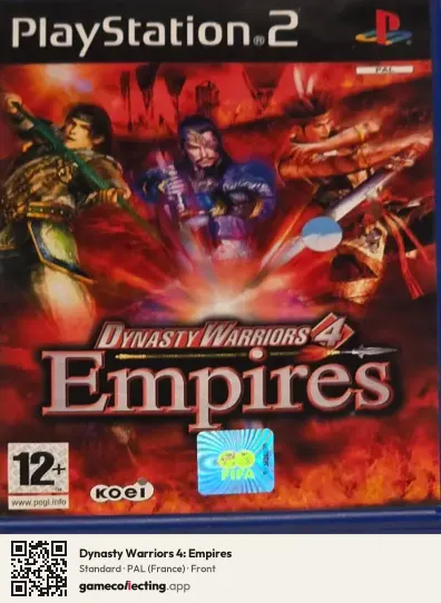 Dynasty Warriors 4: Empires PlayStation 2, France box front