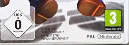 Mario Kart Wii, the USK square on its front