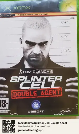 Tom Clancy's Splinter Cell: Double Agent Xbox, France box front