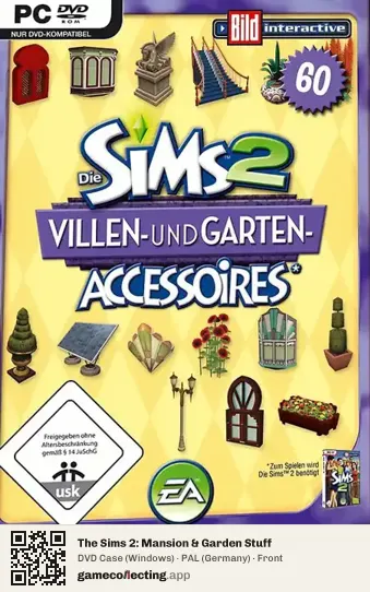 The Sims 2: Mansion & Garden Stuff Computer, Germany box front