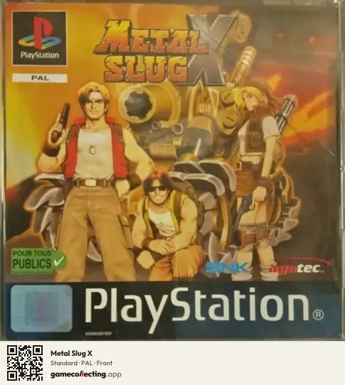 Metal Slug X PlayStation, PAL box front