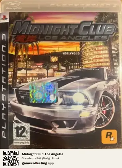 Midnight Club: Los Angeles PlayStation 3, Italy box front