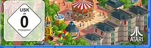 RollerCoaster Tycoon Adventures, the USK square on its front