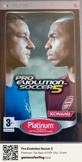 Pro Evolution Soccer 5 PlayStation Portable, PAL box front