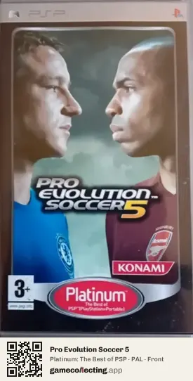 Pro Evolution Soccer 5 PlayStation Portable, PAL box front