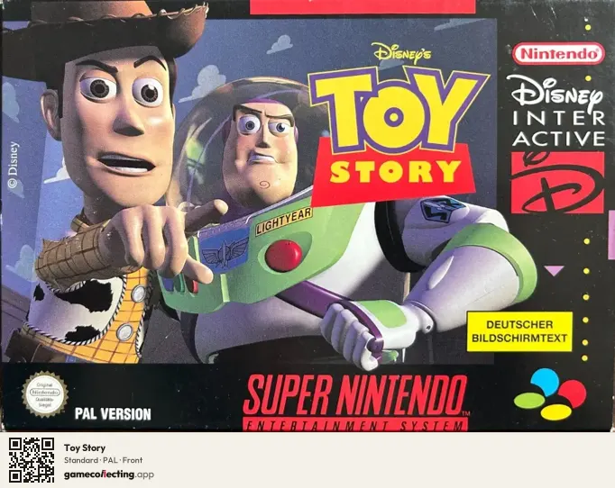 Toy Story Super Nintendo Entertainment System, PAL box front