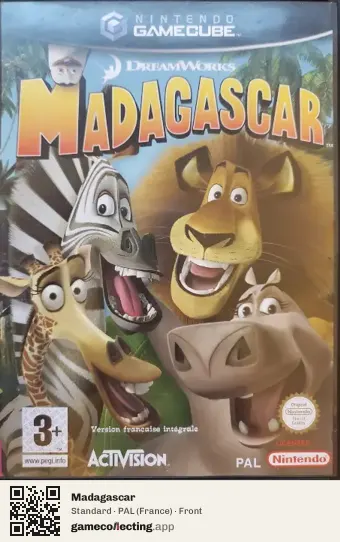 Madagascar Nintendo GameCube, France box front