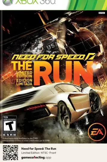 Need for Speed: The Run Xbox 360, NTSC box front