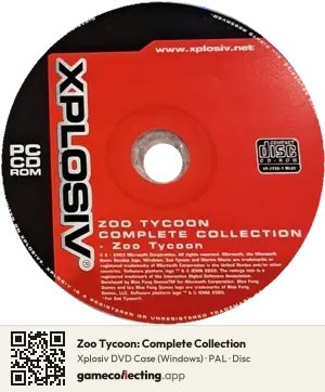Zoo Tycoon: Complete Collection Computer, PAL disc