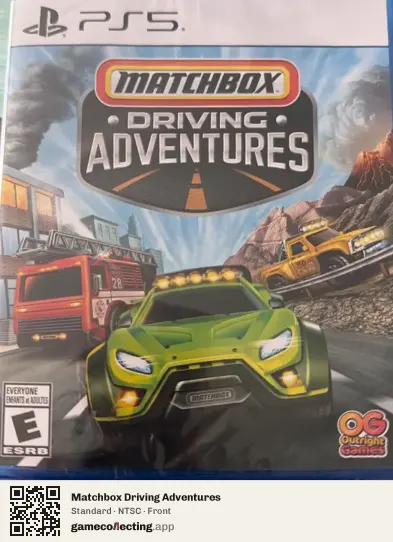Matchbox Driving Adventures PlayStation 5, NTSC box front
