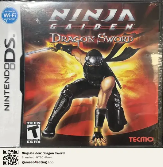 Ninja Gaiden: Dragon Sword Nintendo DS, NTSC box front