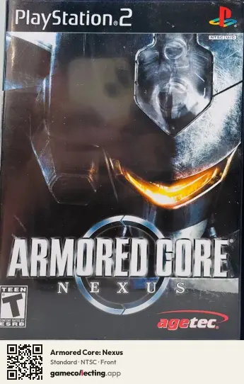 Armored Core: Nexus PlayStation 2, NTSC box front