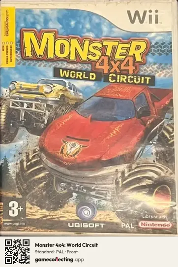 Monster 4x4: World Circuit Nintendo Wii, PAL box front