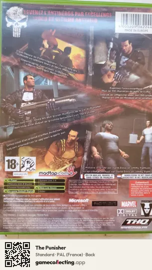 The Punisher Xbox, France box back