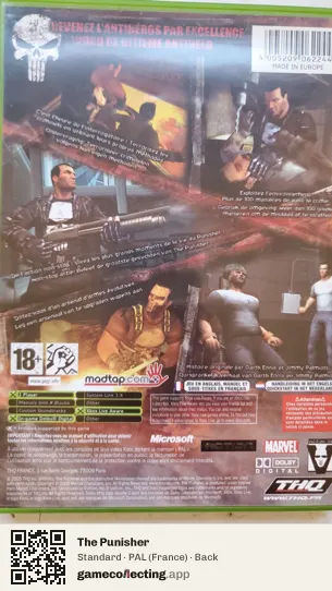 The Punisher Xbox, France box back