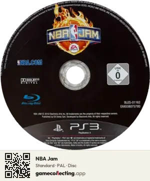 NBA Jam PlayStation 3, PAL disc