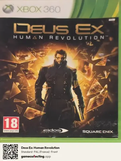 Deus Ex: Human Revolution Xbox 360, France box front