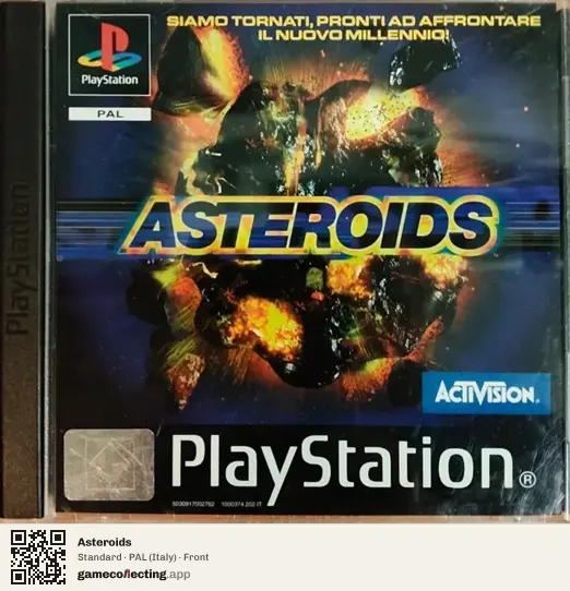 Asteroids PlayStation, Italy box front