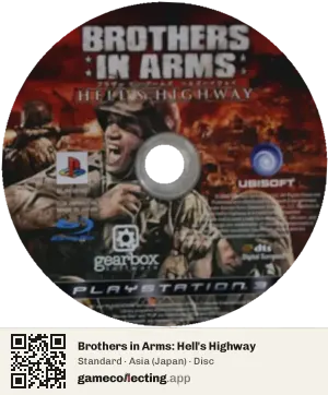 Brothers in Arms: Hell's Highway PlayStation 3, Asia disc