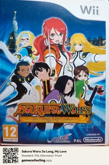 Sakura Wars: So Long, My Love Nintendo Wii, Germany box front