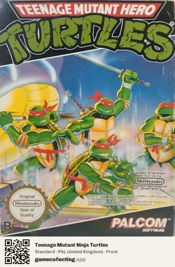 Teenage Mutant Ninja Turtles Nintendo Entertainment System, United Kingdom box front
