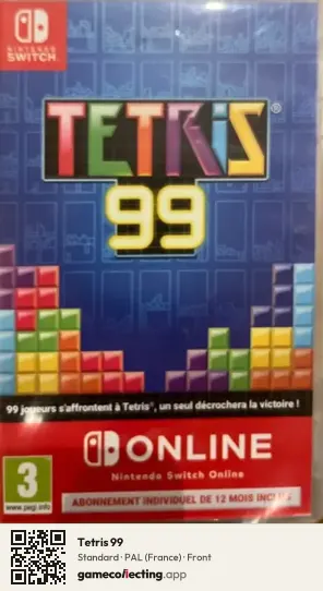 Tetris 99 Nintendo Switch, France box front