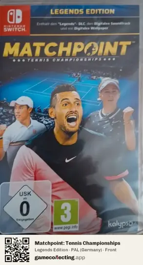 Matchpoint: Tennis Championships Nintendo Switch, Germany box front